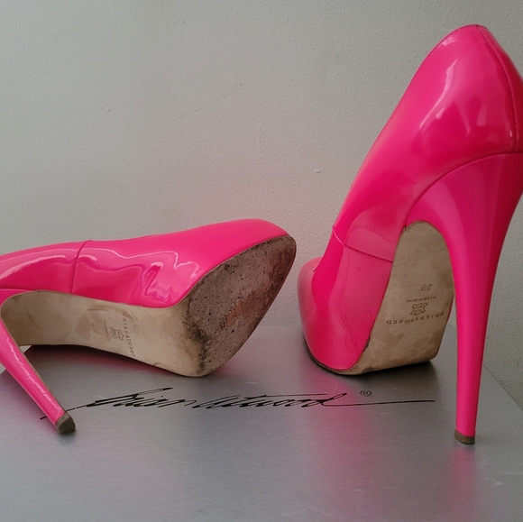 Brian Atwood patent hot pink heels - Picture 9 of 9